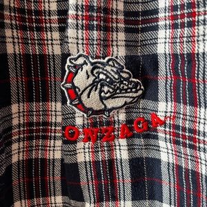 Gonzaga University pajama pants lightweight plaid flannel pjs size medium